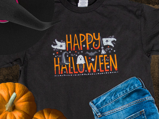 Spooky Happy Halloween - Youth Shirt - Unisex